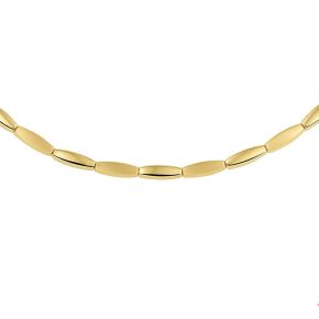 Gouden collier mat/glans 4mm 45cm 4018073