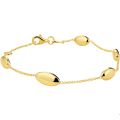 Gouden armband 5xovaal 17-19cm 4018823