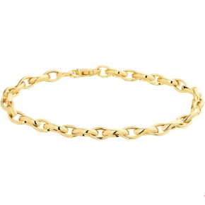 Geel gouden schakelarmband
