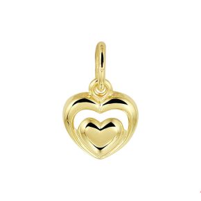 Gouden hanger hartje 8x8mm 4019924