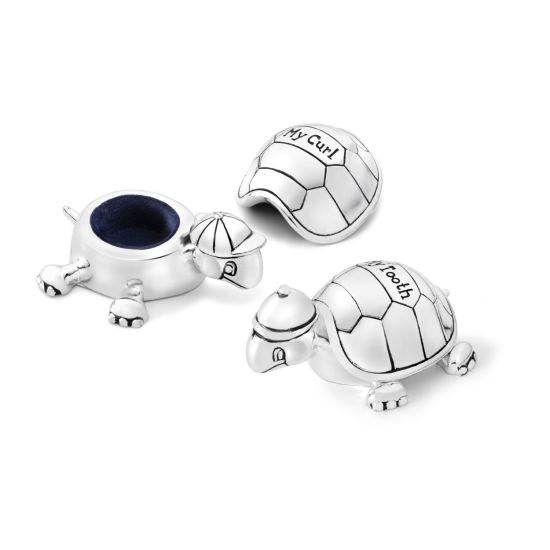 Tanden- en Haarlokdoosje 6058261 | Schildpad Verzilverd