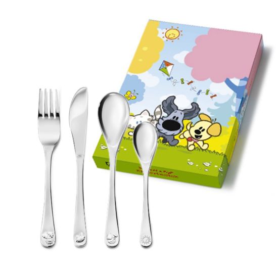 4-delig bestek Woezel en Pip 6832950