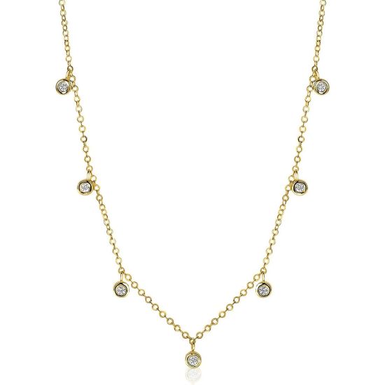 Gouden collier zirk ZGC222