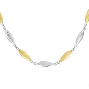 Gouden collier bicolor 45cm 4208393