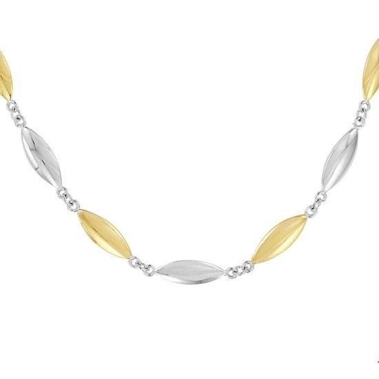 Gouden collier bicolor 45cm 4208393