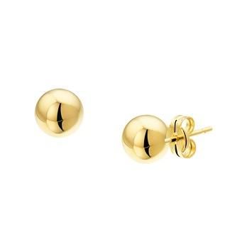Gouden oorstekers bol 6mm 4008752