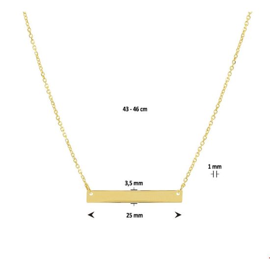 Collier met steen dames