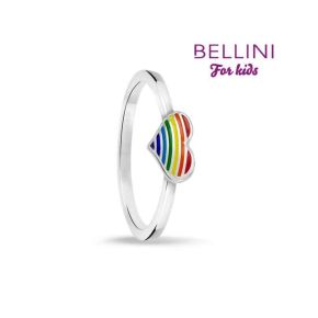 Bellini zilveren ring hart multi color 579041-42