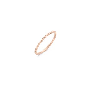 Roodgouden ring bolletjes 1195RGO/52