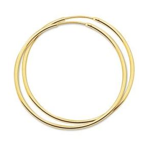 Gouden oorringen 1.5x45mm 4001314