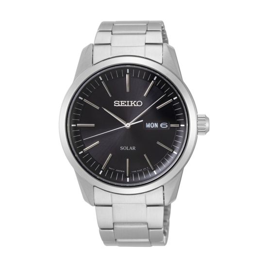 Seiko horloge heren staal solar SNE527P1