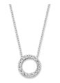 Witgouden collier cirkel zirkonia 3065WZI
