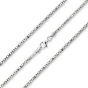 MY IMENSO "DIABOMBA 3.0 SPIEGEL" KETTING (925 ZILVER / RHODIUM-VERGULD) 80CM