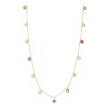 Gouden collier met kleursteen 41-45