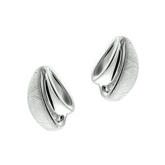 Zilveren oorstekers mat/glans 1327273