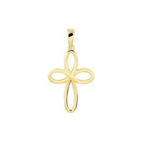 Gouden hanger kruis 12.5x17mm 4022365