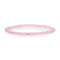 SJ armband rose quartz geel verguld 4mm SBG-GEM13-ADD-4MM