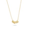 Gouden collier 5xringetje 3087YGO 
