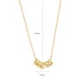Gouden collier 5xringetje 3087YGO 