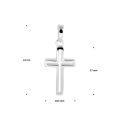 Zilveren hanger kruis 1332209