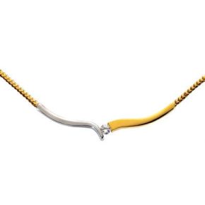 Gouden collier bicolor 0.07H/SI 701180007