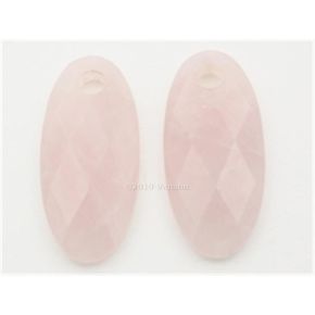 Blush oorbeldbedels rose kwarts 820PIQL