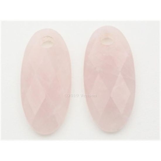 Blush oorbeldbedels rose kwarts 820PIQL