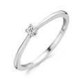 Witgouden ring 0.06crt mt 54 1621WDI/54