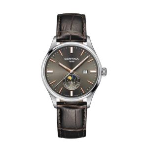 Certina DS 8 horloge heren staal/leer C0334571608100