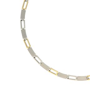 Boccia collier titanium/geel pvd 08040-02