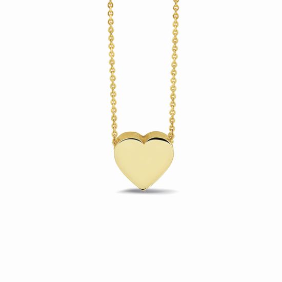 Gouden collier hartje 42-45cm 701Y