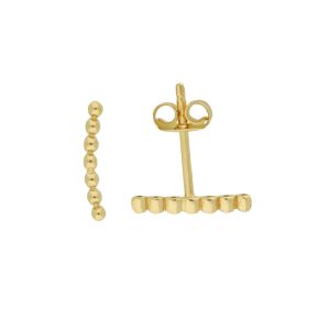 Gouden oorstekers bolletjes JKE20.032