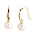 Gouden oorhaken zoetwaterparel 6.5mm 4022977