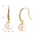 Gouden oorhaken zoetwaterparel 6.5mm 4022977