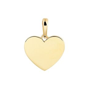 Gouden hanger plaatje hart 10mm 4022979