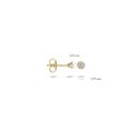 Gouden oorstekers met zirkonia 7255YZI