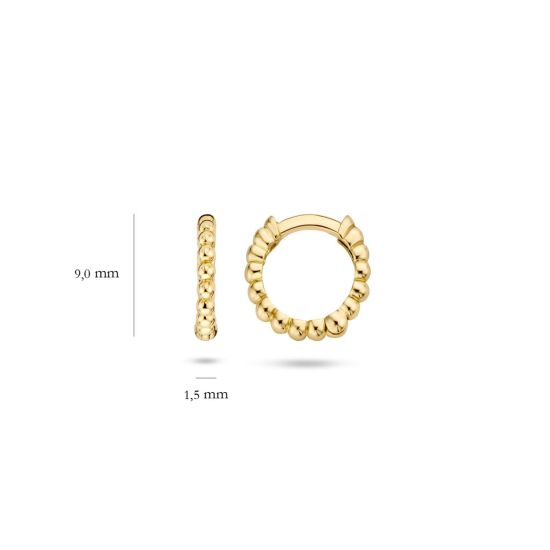 Gouden oorringen bol 7230YGO