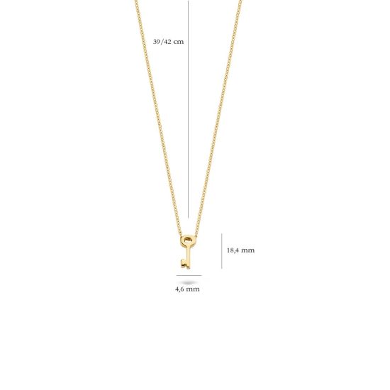 Gouden collier sleutel 3092YGO
