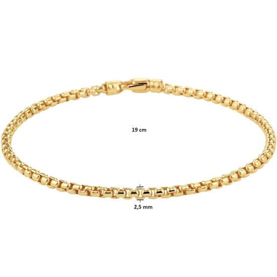 Gouden armband venetiaans bol 19cm 4023291