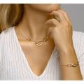 Gouden armband 3xovaal 18cm 4023115