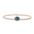 SJ armband zilver geel verguld labradorite SB-G-3MM-TG18