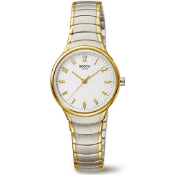 Boccia horloge dames titanium geel verguld 3319-02