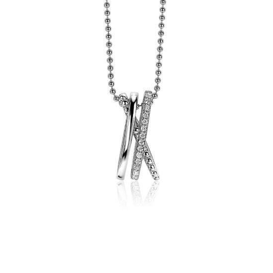 Zilveren hanger zirkonia ZIH2141