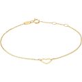 Gouden armband open hart 16.5-18.5cm 4023392