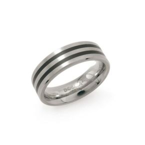 Boccia ring titanium met emaille 0101-1754