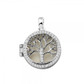 Zilveren hanger levensboom zirkonia 140S