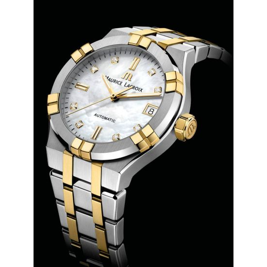 MLC Aikon horloge dames staal geel pvd automaat AI6006-PVY13-170-1