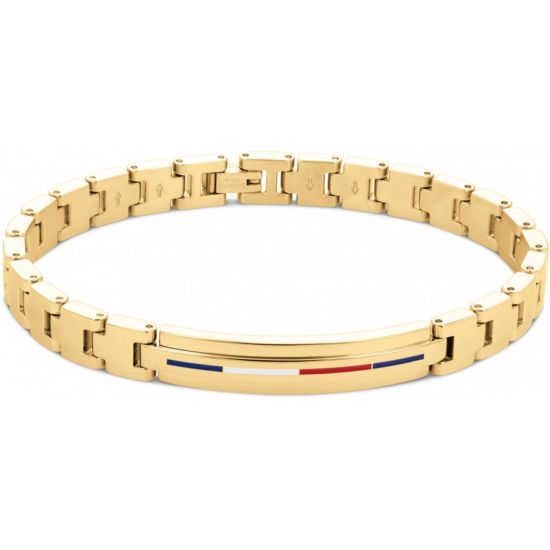 TH armband staal/geel TJ2790311