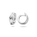 Zilveren oorringen mat glans 5x13mm 1333843