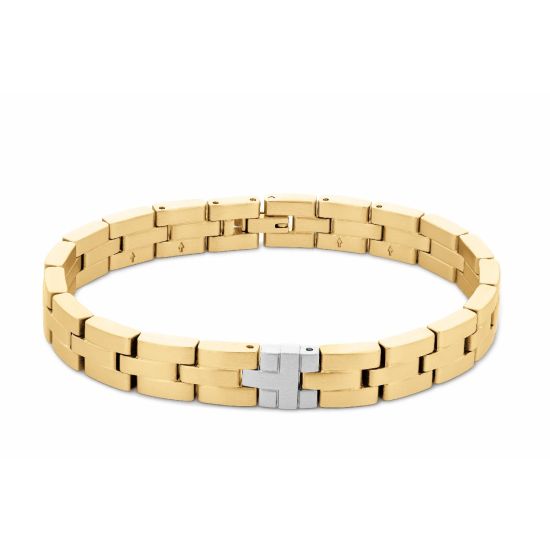 TH armband staal/geel  TJ2790298